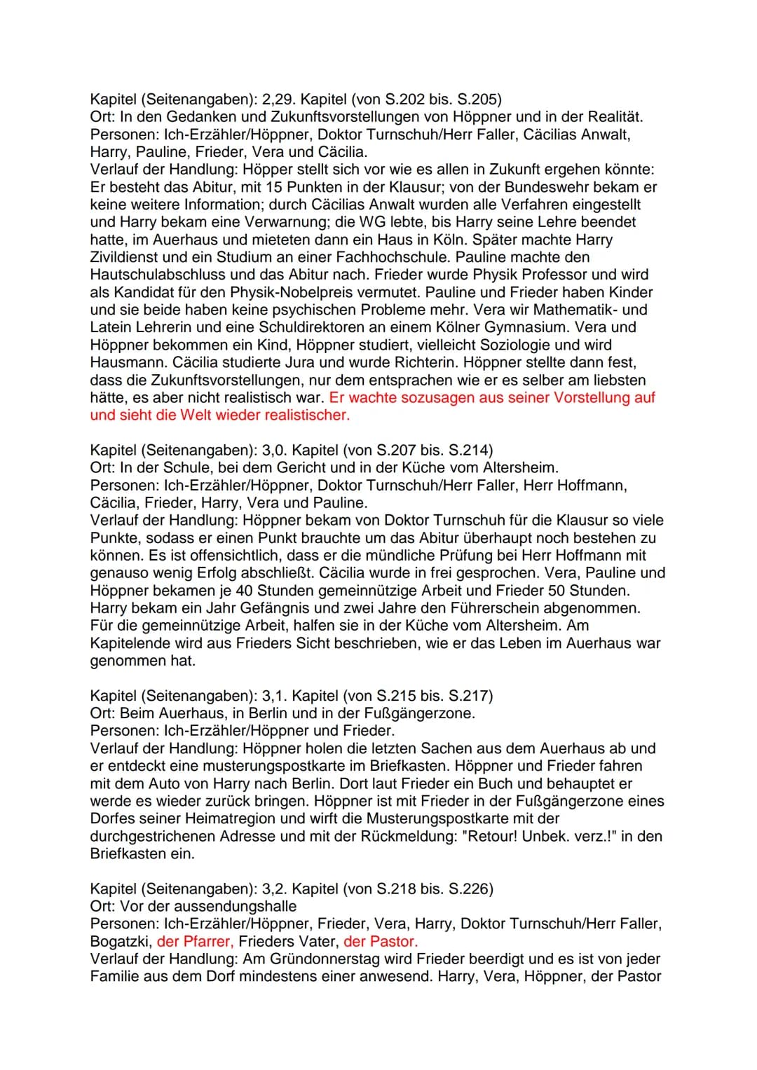 Lesetagebuch zu einem Jugendroman
Inhalt jedes Kapitel/Textabschnitts
Kapitel (Seitenangabe): 1.Kapitel (von S.7 bis S.9)
Ort: Im Dorf, dort