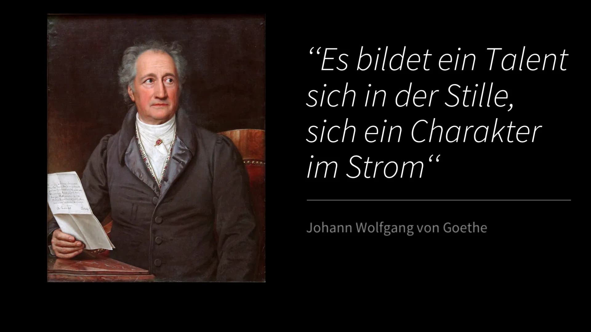 By way
385
"Es bildet ein Talent
sich in der Stille,
sich ein Charakter
im Strom"
Johann Wolfgang von Goethe Sturm und
Drang
von Azra Deveci