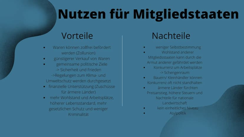 Arwin Erkin
Sowi Q2
EUROPÄISCHE
UNION
Geschichte der Wirtschafts-und Währungsunion INHALTSVERZEICHNIS
1. Allgemeine Informationen
2. Mitglie