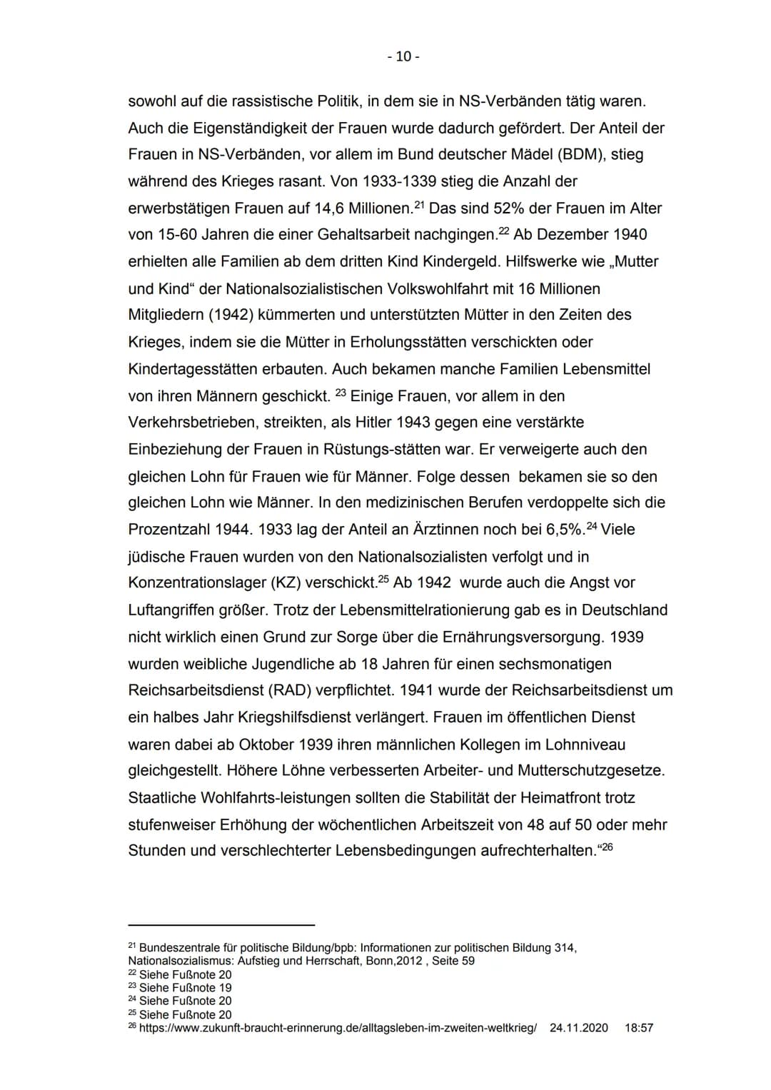 Kopernikus-Gymnasium Blankenfelde-
Mahlow
Facharbeit im Wahlpflichtfach Geschichte
Alltag im Ersten und Zweiten
Weltkrieg
Vergleichen Sie da