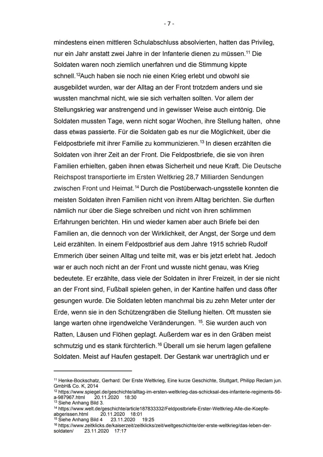Kopernikus-Gymnasium Blankenfelde-
Mahlow
Facharbeit im Wahlpflichtfach Geschichte
Alltag im Ersten und Zweiten
Weltkrieg
Vergleichen Sie da