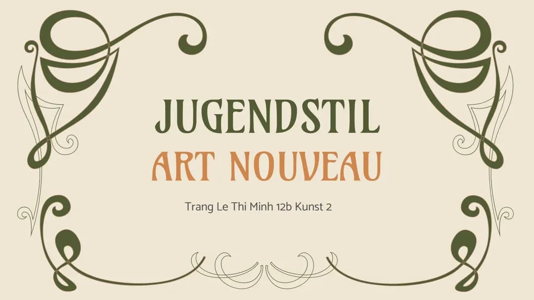 Jugendstil Vortrag