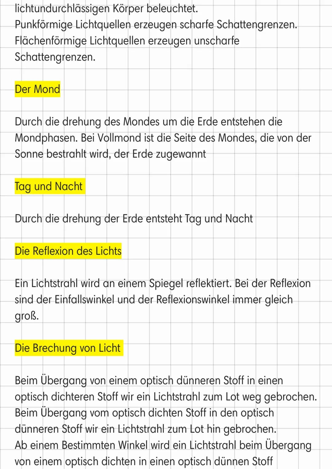 Optik
Lichtquellen/Sender/Empfänger
Lichtquellen erzeugen selbst Licht und senden dieses Licht aus.
Beleuchtete Körper hingegen können keine