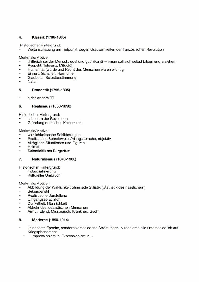 Lernzettel Deutsch (RT 3 – Literatur und Sprache um 1900 -
neue Ausdrucksformen der Epik)
Drei Gattungen der Literatur:
1. Lyrik
2. Dramatik