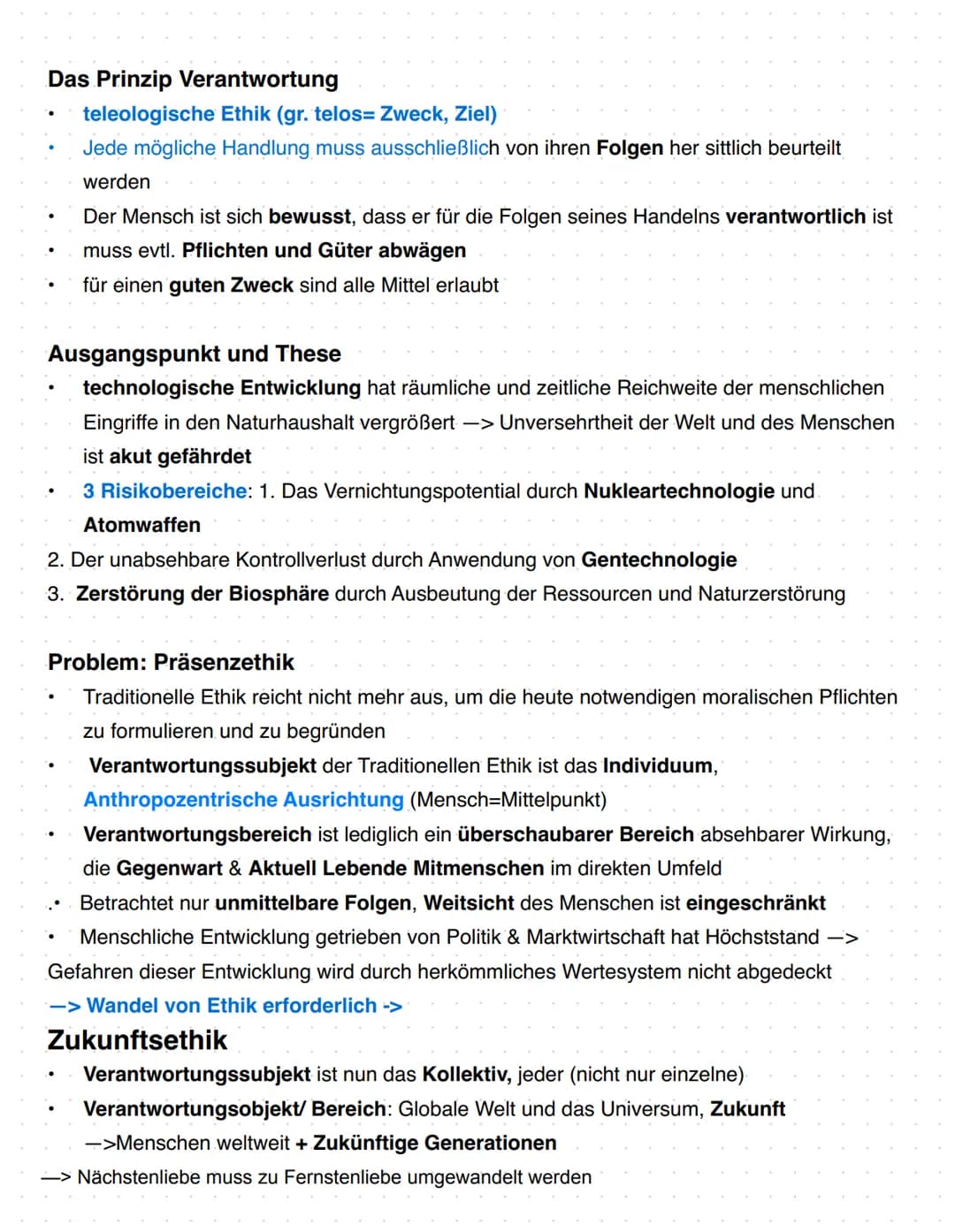 1.2 Verantwortungsethik nach Hans Jonas
1.Hans Jonas Biographie
2. Naturphilosophischer Hintergrund seiner Ethik
3. Das Prinzip Verantwortun