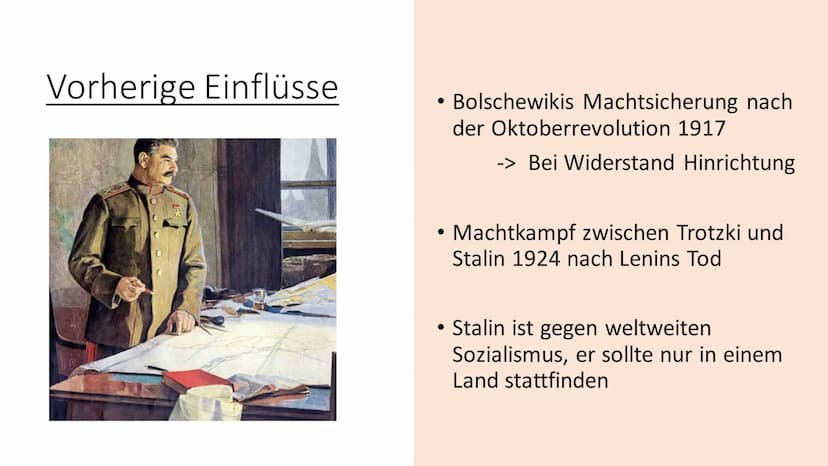 Stalinismus
Die Diktatur von Josef Stalin 1928-58 Inhaltsverzeichnis
• Was ist Stalinismus?
• Vorherige Einflüsse
●
• Zwangskollektivierunge
