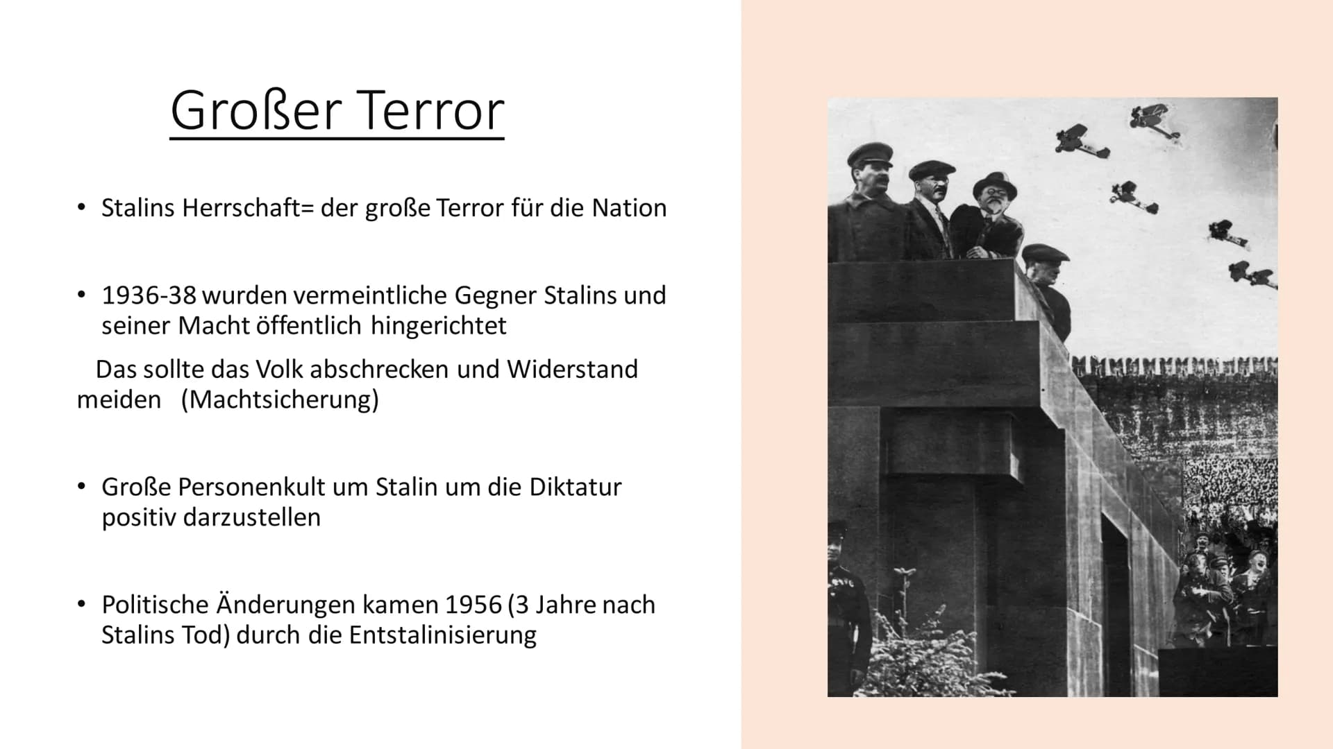 Stalinismus
Die Diktatur von Josef Stalin 1928-58 Inhaltsverzeichnis
• Was ist Stalinismus?
• Vorherige Einflüsse
●
• Zwangskollektivierunge