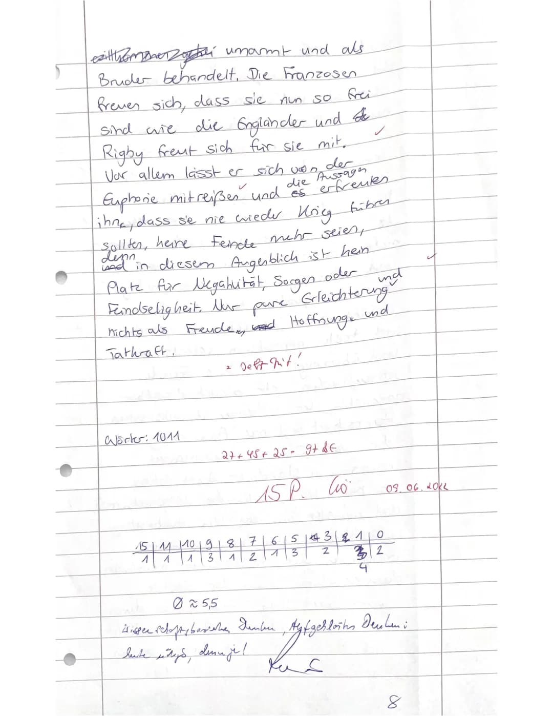 11BG02 Geschichte
Aufgaben:
Leistungsnachweis Nr. 2
Französische Revolution
Name: Leni Schmiedel
1. Fassen Sie in eigenen Worten die Eindrüc