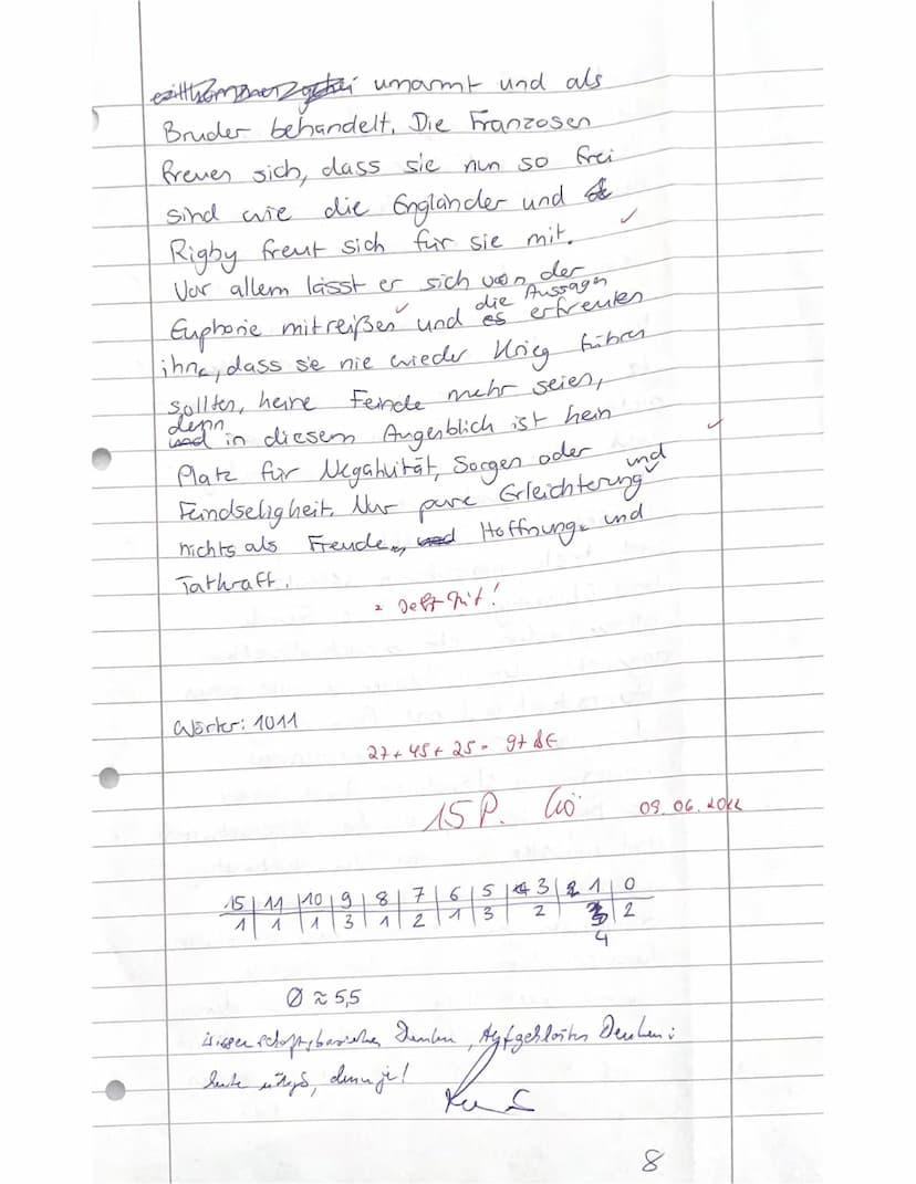 11BG02 Geschichte
Aufgaben:
Leistungsnachweis Nr. 2
Französische Revolution
Name: Leni Schmiedel
1. Fassen Sie in eigenen Worten die Eindrüc