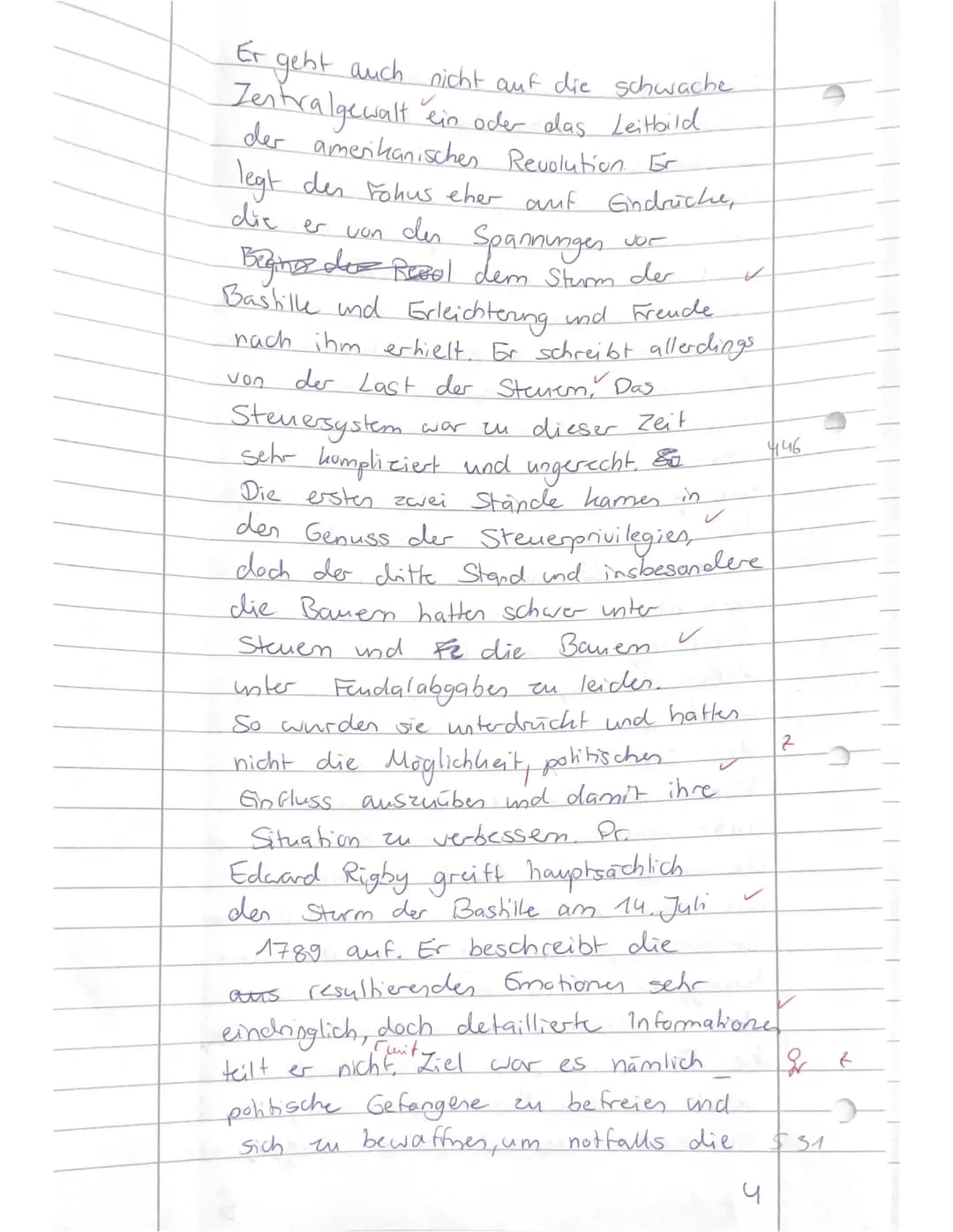 11BG02 Geschichte
Aufgaben:
Leistungsnachweis Nr. 2
Französische Revolution
Name: Leni Schmiedel
1. Fassen Sie in eigenen Worten die Eindrüc