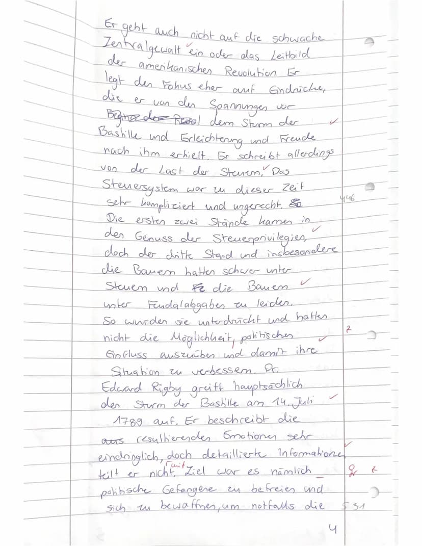 11BG02 Geschichte
Aufgaben:
Leistungsnachweis Nr. 2
Französische Revolution
Name: Leni Schmiedel
1. Fassen Sie in eigenen Worten die Eindrüc