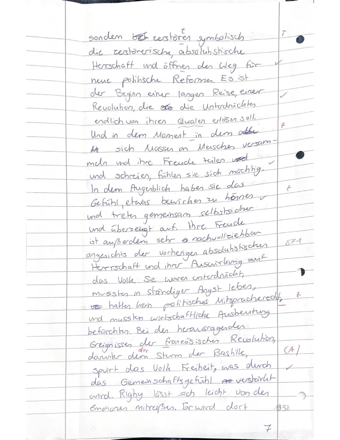 11BG02 Geschichte
Aufgaben:
Leistungsnachweis Nr. 2
Französische Revolution
Name: Leni Schmiedel
1. Fassen Sie in eigenen Worten die Eindrüc