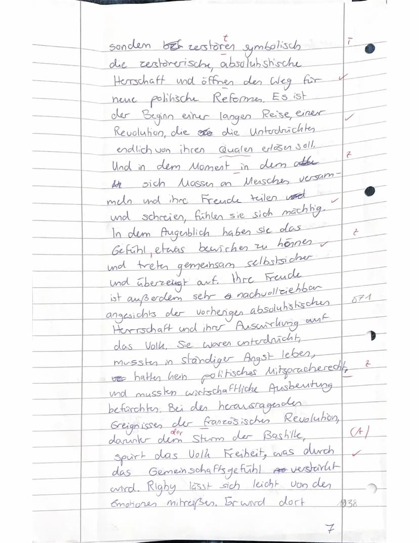 11BG02 Geschichte
Aufgaben:
Leistungsnachweis Nr. 2
Französische Revolution
Name: Leni Schmiedel
1. Fassen Sie in eigenen Worten die Eindrüc