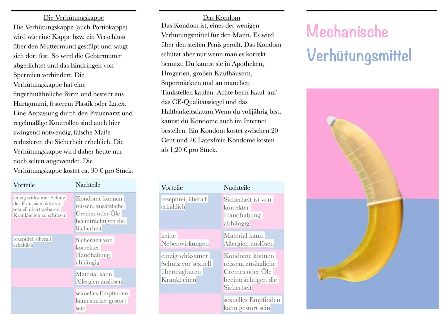 Die Verhütungskappe
Die Verhütungskappe (auch Portiokappe)
wird wie eine Kappe bzw. ein Verschluss
über den Muttermund gestülpt und saugt
si