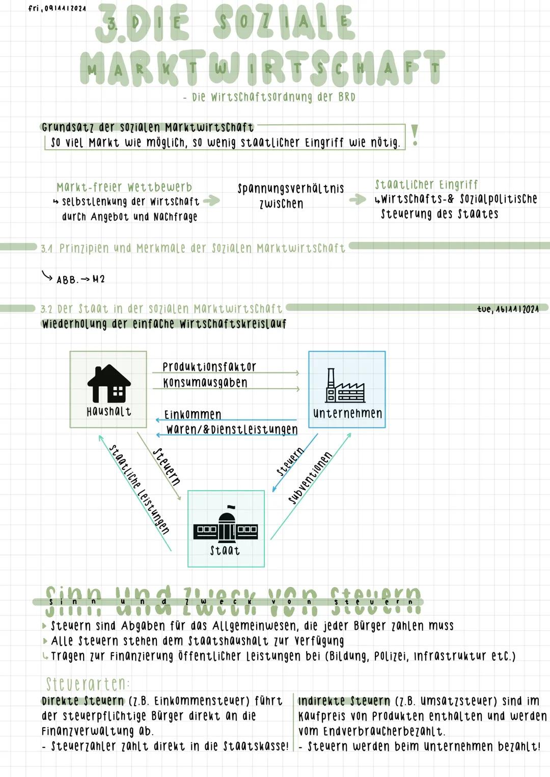fri, 0914412024

# 3.DIE SOZIALE
# MARKTWIRTSCHAFT
- Die Wirtschaftsordnung der BRD

Grundsatz der sozialen Markt wirtschaft
So viel Markt w