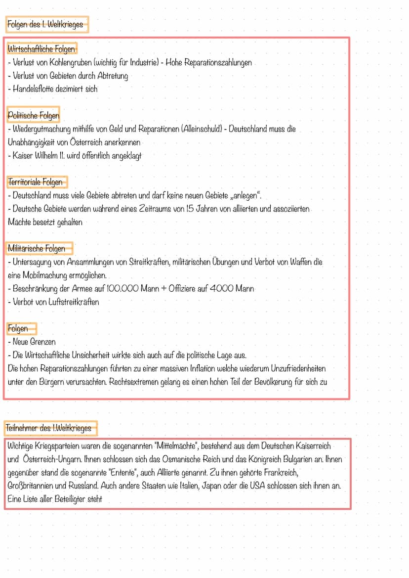 1.
Weltkrieg
- erster totaler Krieg
Ursachen
- übertriebener Nationalismus der Großmächte> integraler Nationalismus
- Bündnisse verschaffen 