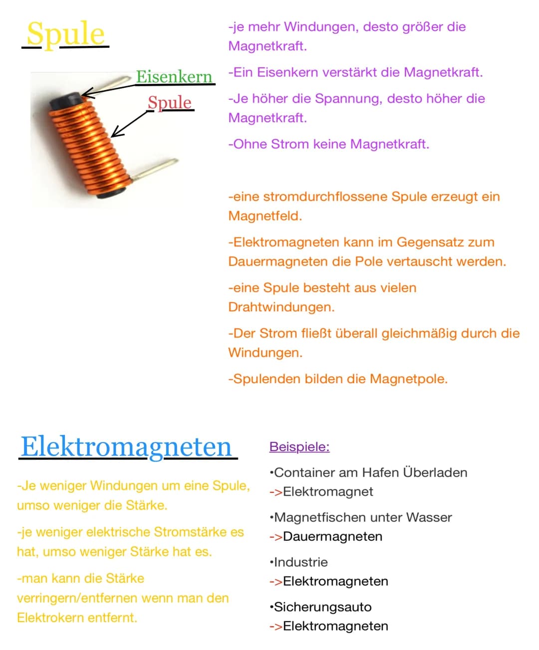 -Magnetische Stoffe sind: Cobalt, Eisen, Nickel
-Magnetstrom unterbrechen: wenn man zb. Eine Büroklammer & ein
anderes magnetisches Objekt a