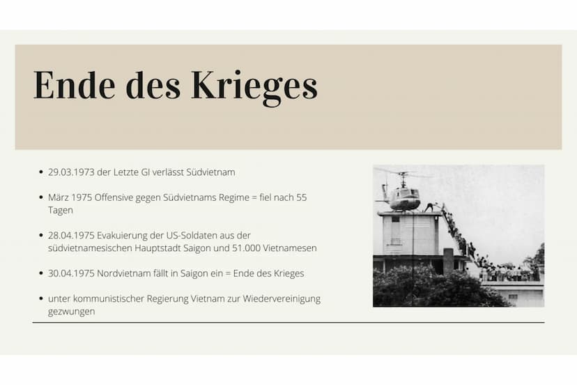 GESCHICHTE LK
Vietnam-Krieg
1964-1975 Inhaltsverzeichnis
VIETNAM-KRIEG 1964-1975
• Ursachen
1.Phase unter Johnson
Der schmutzige Krieg"
• 2.
