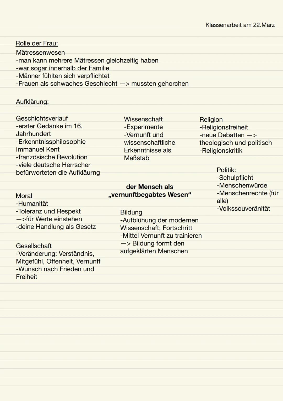 Checkliste
-Hintergrundwissen zum Drama
-> Inhalt und Aufbau
-> Weltbild der Aufklärung
-> Merkmale der höfischen und bürgerlichen Welt (Fig