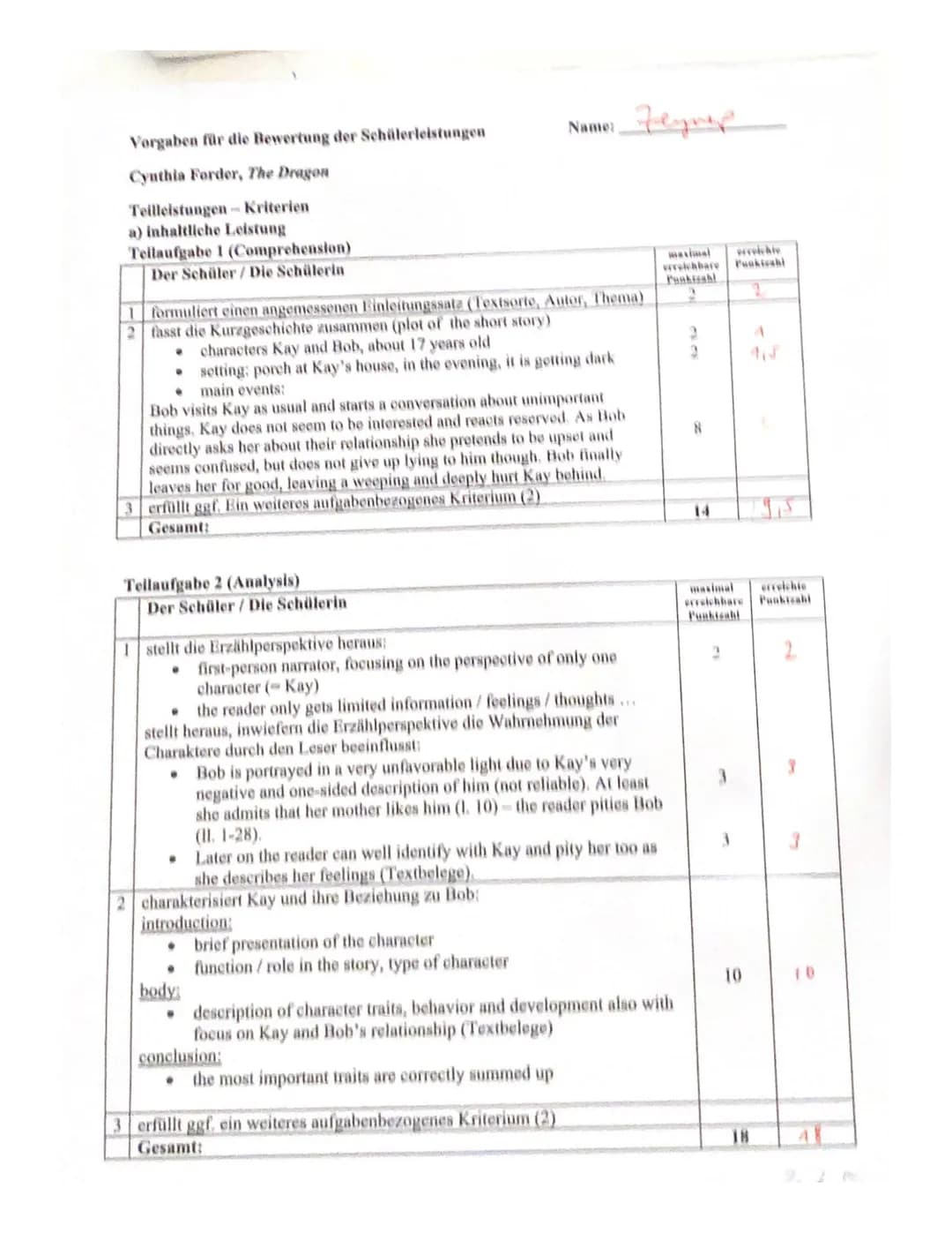 READING LITERATURE
Text: Cynthia Forder, The Dragon
Assignments:
1. Summarize the plot of short story The Dragon in about 70-80 words.
(Comp