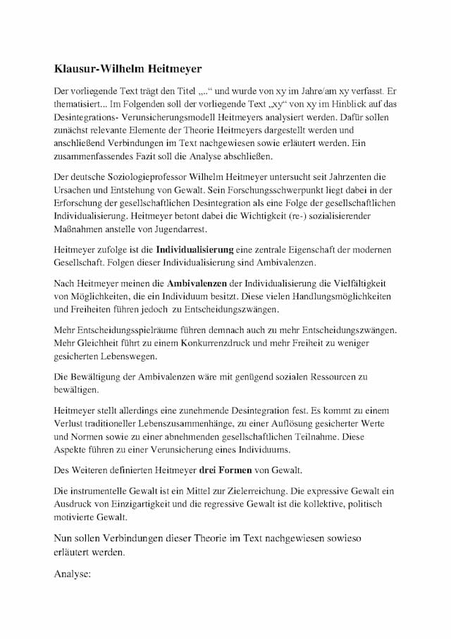 Know Heitmeyer Zusammenfassung, Analyse, Vorbeugung Jugendgewalt thumbnail