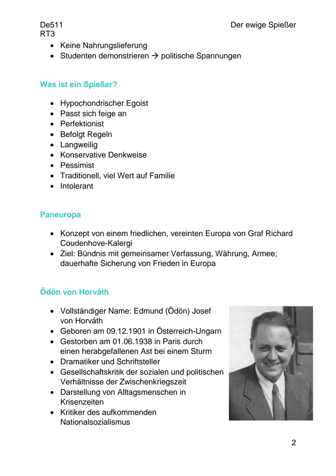 --- OCR Start ---
De511
RT3
Der ewige Spießer
Der ewige Spießer
Basisinformationen
- 1. Roman von Ödön von Horváth
- Sozial- und Gesellschaf