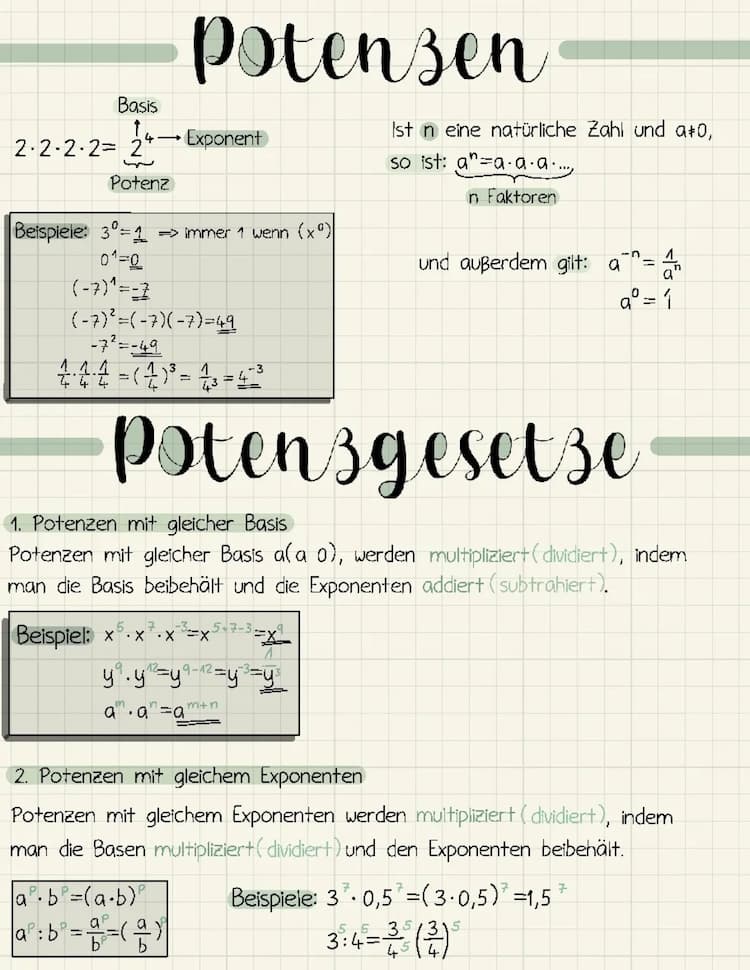 Know Potenzen/Potenzgesetze thumbnail