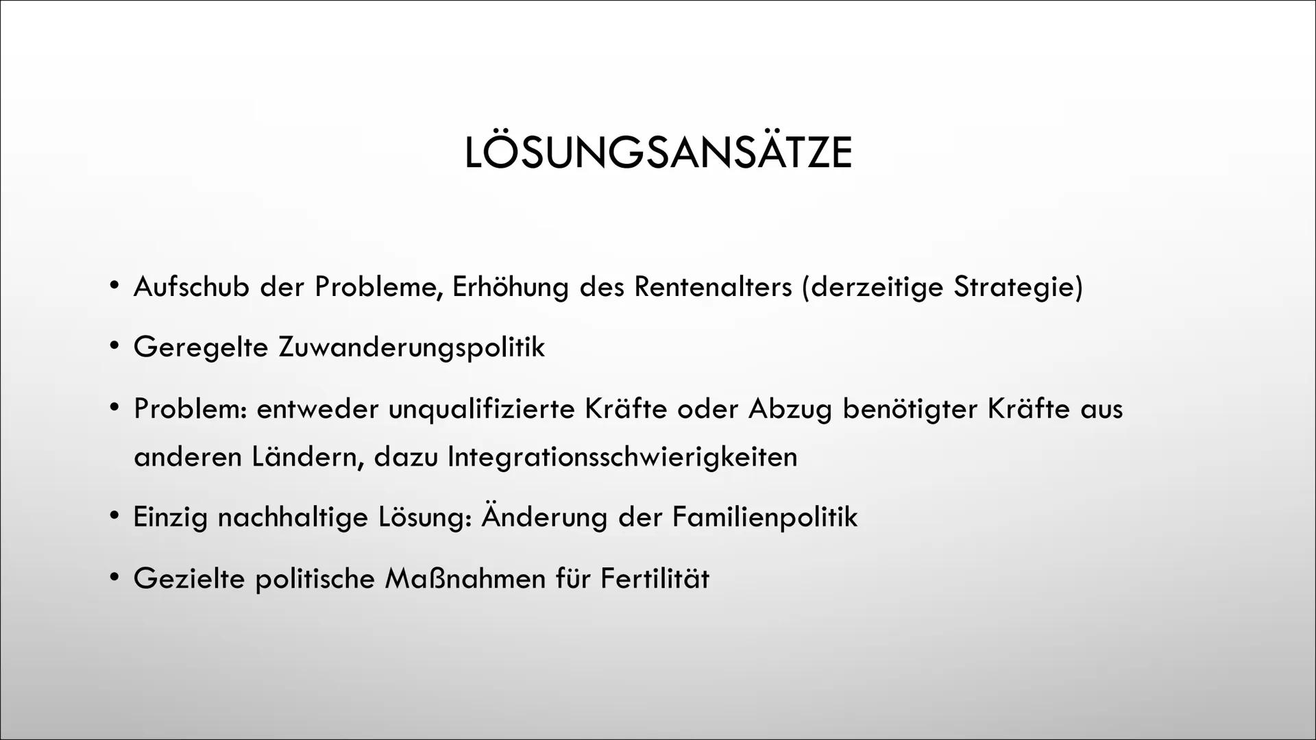 Zeichnung:
Horst Haitzinger
C
KINDER-
GARTEN
ALTERSHEIM
DEUTSCHLAND SCHAFFT SICH AB
2011 4.1 DEMOGRAPHISCHER WANDEL
EIN VORTRAG VON LEA STEG