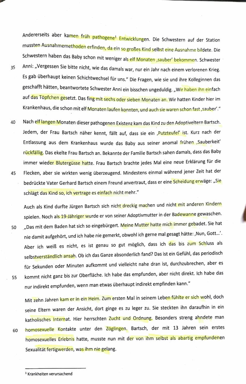 5
10
15
20
25
30
Der Fall Jürgen Bartsch
"Bestie von Langenberg", ,,Teufel in Menschengestalt" - so titelt die Presse am Morgen des 22.
Juni
