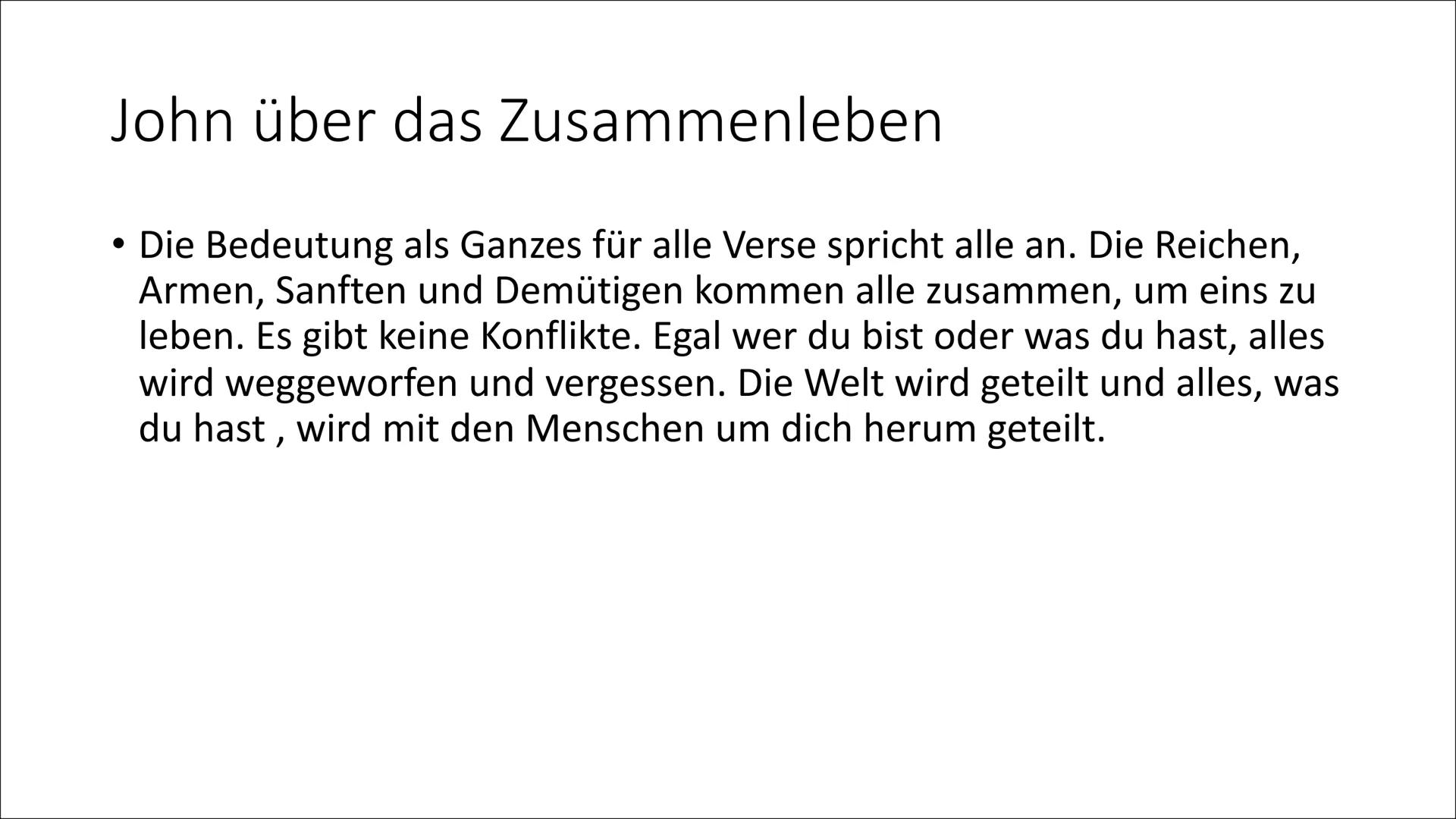 John Lennon Geboren im zweiten Weltkrieg
1940 wurde John als Sohn von Julia Lennon geboren. Sein
Vater war Seemann und auf See.
●
●
Er lebte