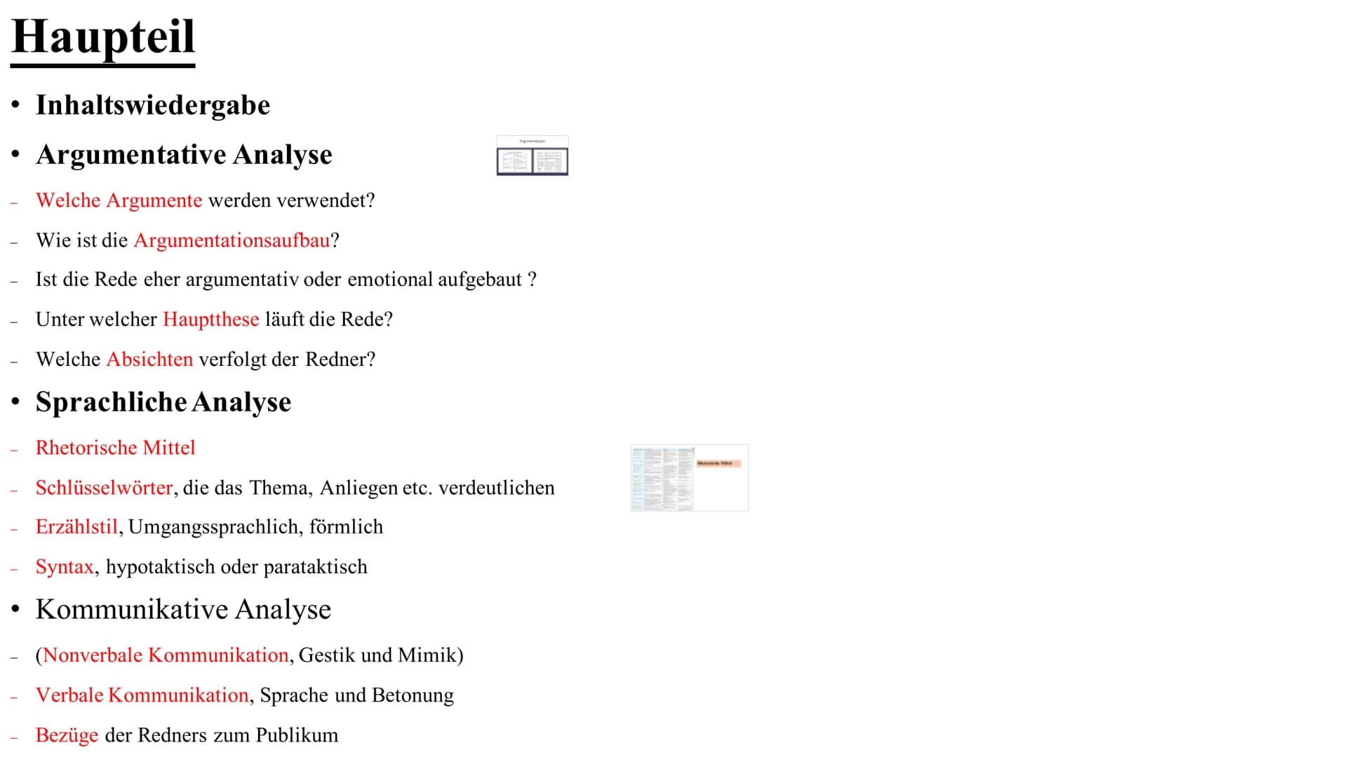 Eine Redeanalyse
schreiben Inhaltsverzeichnis
Allgemein
Vorbereitung
Aufbau
Beispiel Redeanalyse
Quellen ?
?
?
?
?
Allgemein
Redeanalyse ist