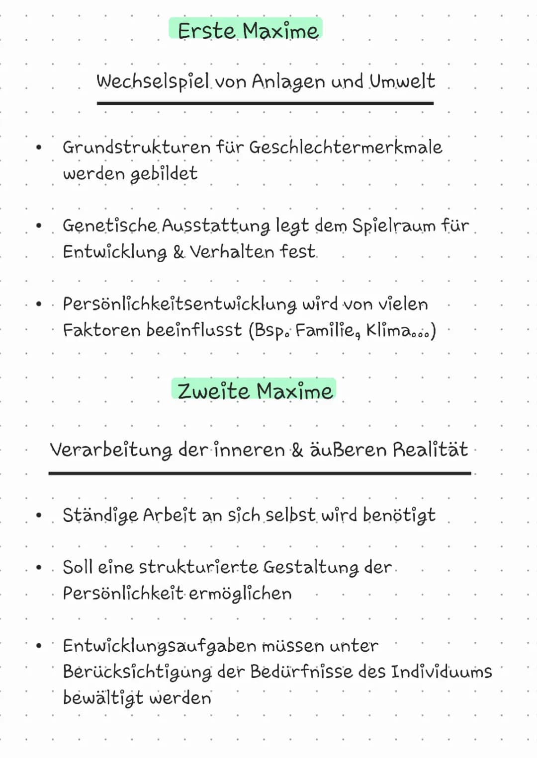 Zehn Maxime