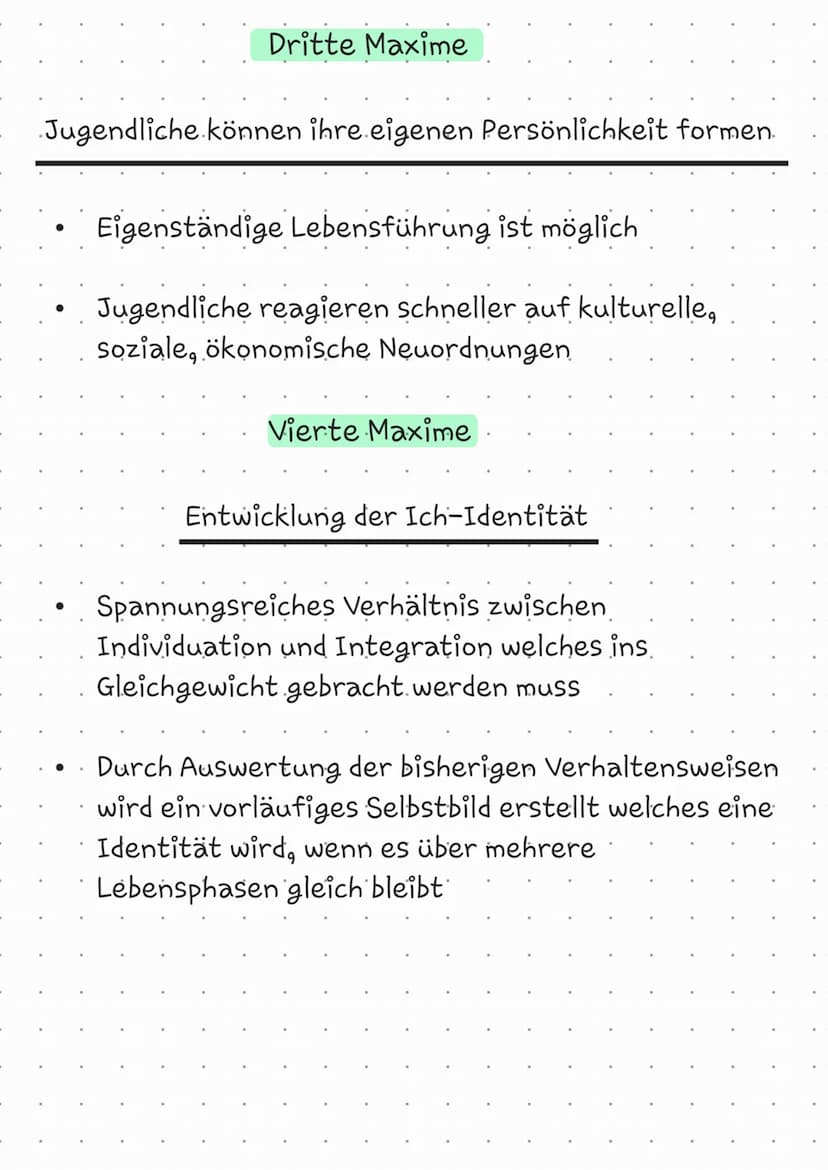 Erste Maxime
Wechselspiel von Anlagen und Umwelt
Grundstrukturen für Geschlechtermerkmale
werden gebildet
Genetische Ausstattung legt dem Sp
