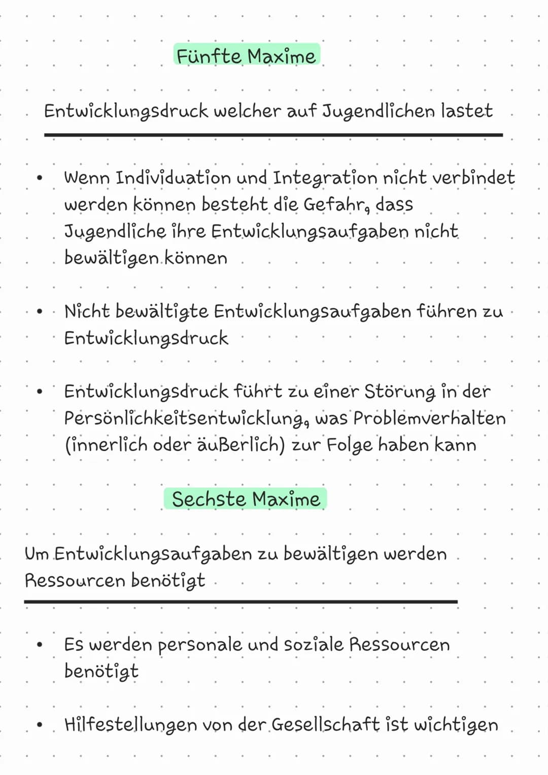 Erste Maxime
Wechselspiel von Anlagen und Umwelt
Grundstrukturen für Geschlechtermerkmale
werden gebildet
Genetische Ausstattung legt dem Sp