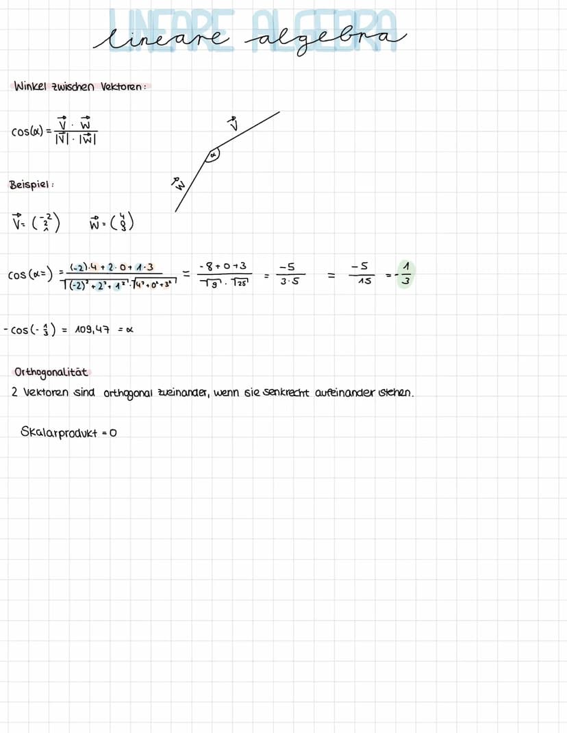 lineare algebra
Punkte im Koordinatensystem.
X
Vektoren:
4
'3
|a| = |AB| =
Beispiel:
A(5/3/2)
B (71-114)
2
0₁-9A
bat
b3-93
a = AB
V
✓ = (₁²)
