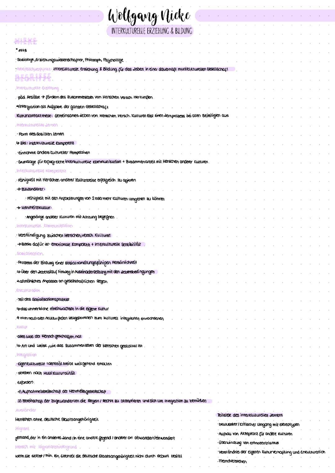 interkulturelle Erziehung (Nieke)