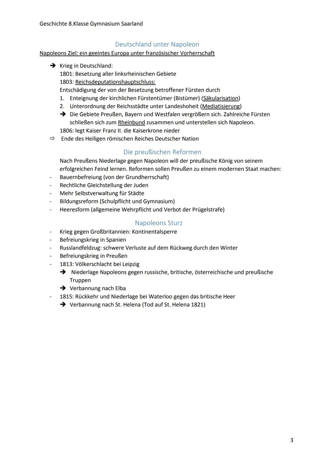 Geschichte 8.Klasse Gymnasium Saarland
Die Französische Revolution
-
Zeitstrahl
1789: Beginn der Französischen Revolution (Erstürmung der Ba