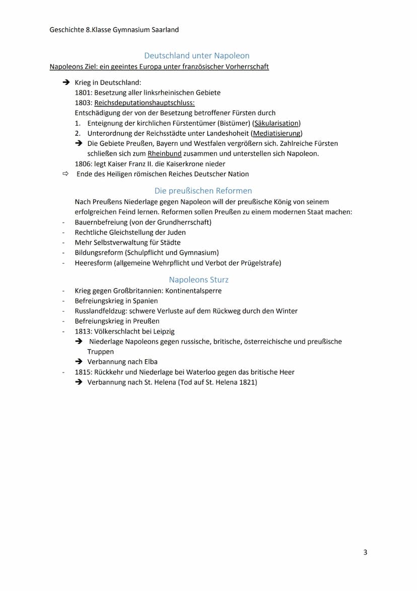 Geschichte 8.Klasse Gymnasium Saarland
Die Französische Revolution
-
Zeitstrahl
1789: Beginn der Französischen Revolution (Erstürmung der Ba