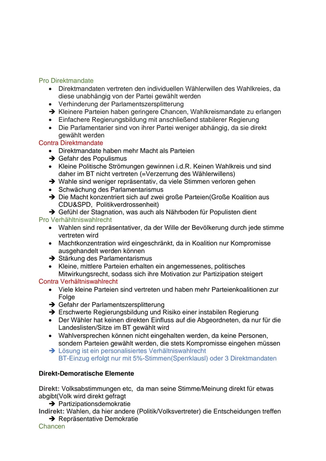 GGK ABI Zusammenfassung
1.Partizipation
an der Herrschaft
Chancen und Probleme des demokratischen Systems der BRD
Besondere Stellung der Gru