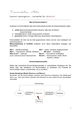 Know Kommunikationsmodelle - Soziolinguistik  thumbnail