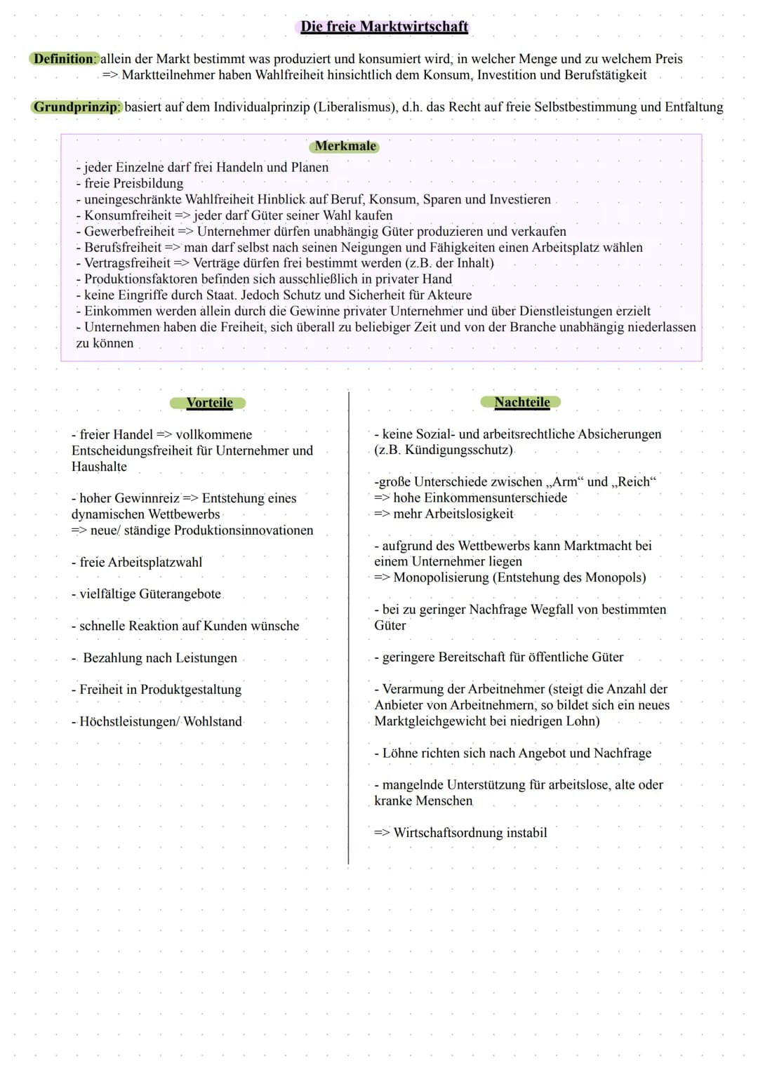 Definition Markt
- ökonomischer Ort, an dem Angebot und Nachfrage zusammentreffen bzw. das Angebot und die Nachfrage nach Gütern und
Dienstl