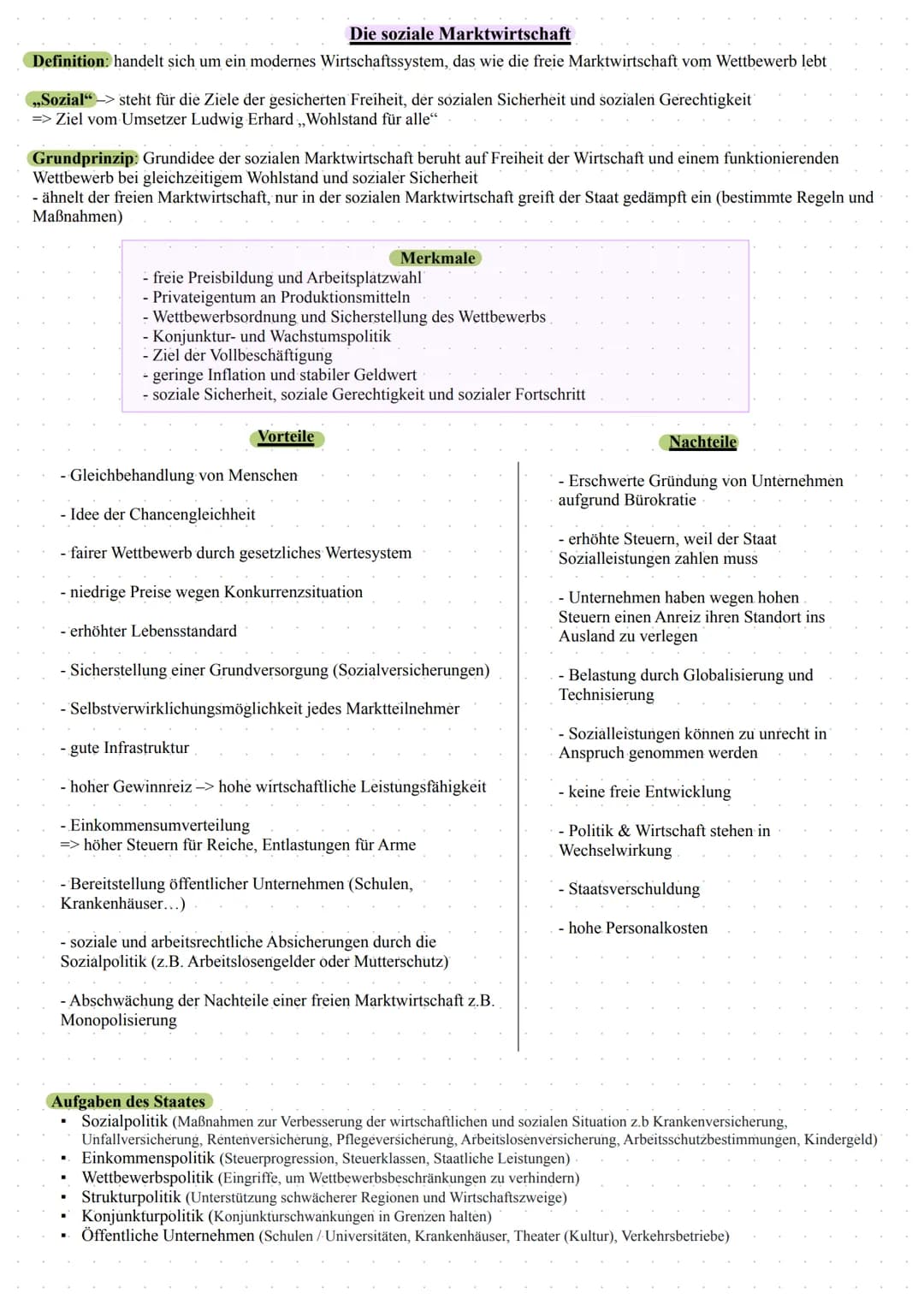 Definition Markt
- ökonomischer Ort, an dem Angebot und Nachfrage zusammentreffen bzw. das Angebot und die Nachfrage nach Gütern und
Dienstl