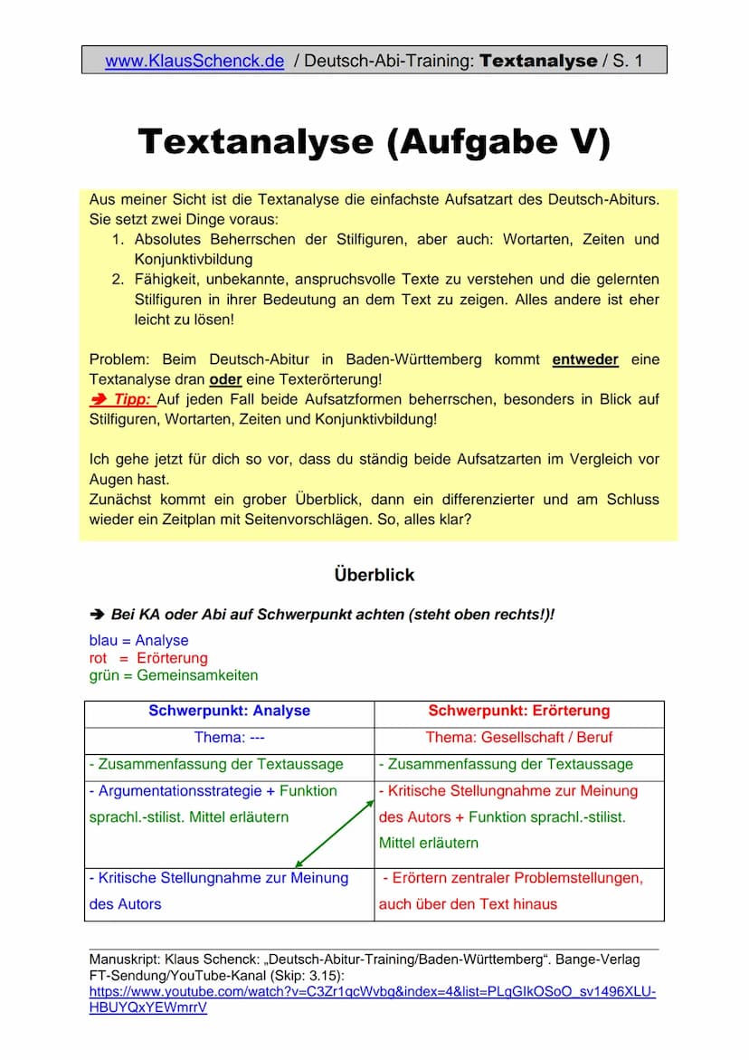 www.KlausSchenck.de/ 6-stündige KA / Schenck / Deutsch /
KA-Lösung: Textanalyse / ,,Ich bin ein Krisenkind" / Seite 1 von 4
Aufgabenstellung