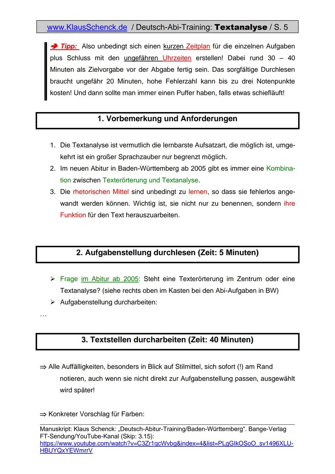 www.KlausSchenck.de/ 6-stündige KA / Schenck / Deutsch /
KA-Lösung: Textanalyse / ,,Ich bin ein Krisenkind" / Seite 1 von 4
Aufgabenstellung