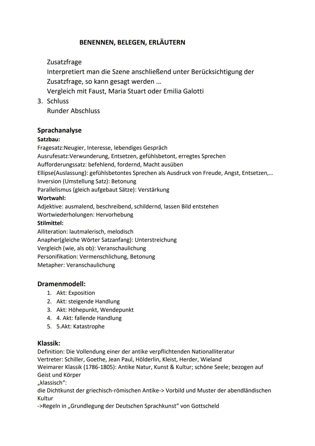 1. Einleitung
Textsorte (Tragödie, ...); Titel, Autor, Hinführung, Thema des Dramas,
Thema des vorliegenden Szenenausschnittes
Im Folgenden 