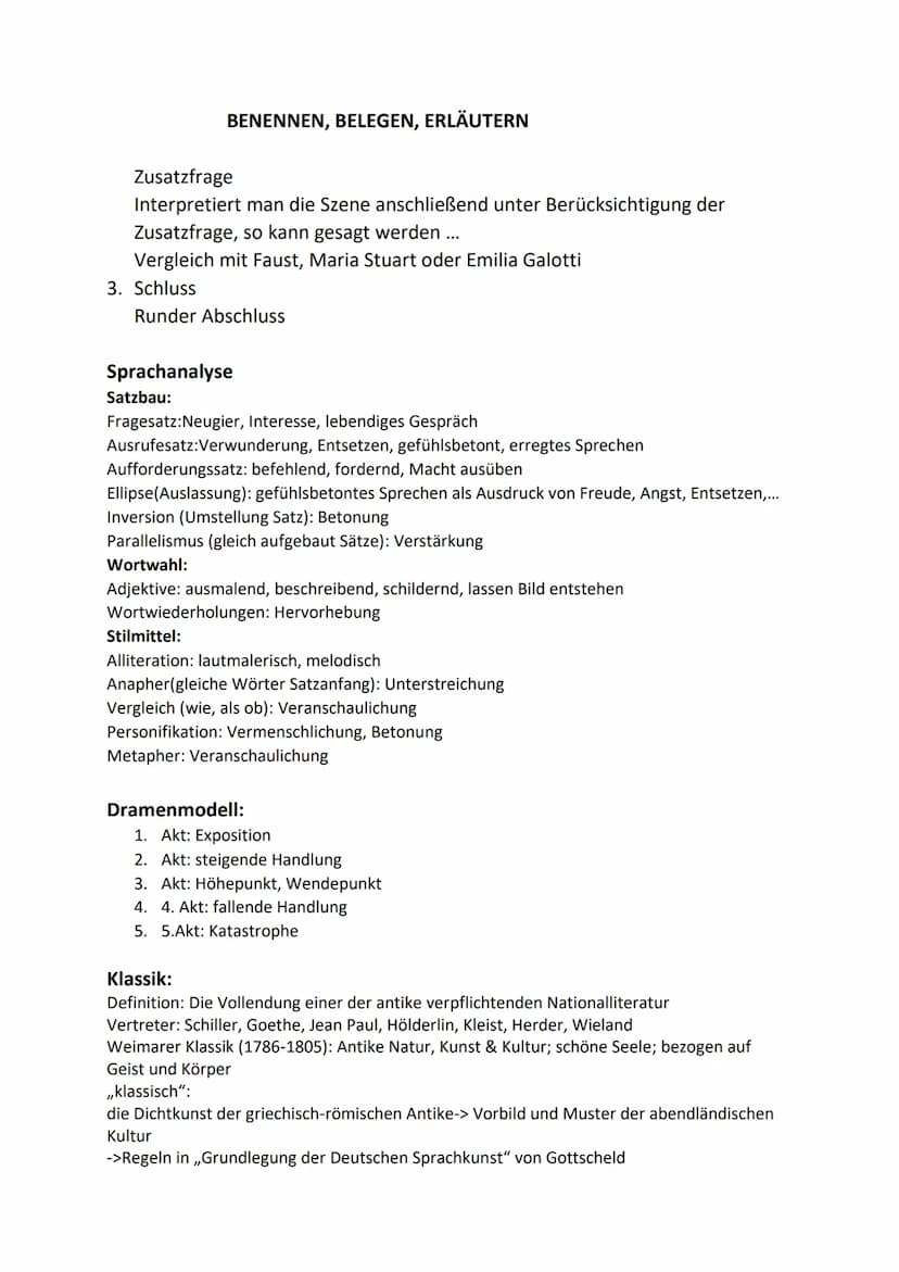 1. Einleitung
Textsorte (Tragödie, ...); Titel, Autor, Hinführung, Thema des Dramas,
Thema des vorliegenden Szenenausschnittes
Im Folgenden 