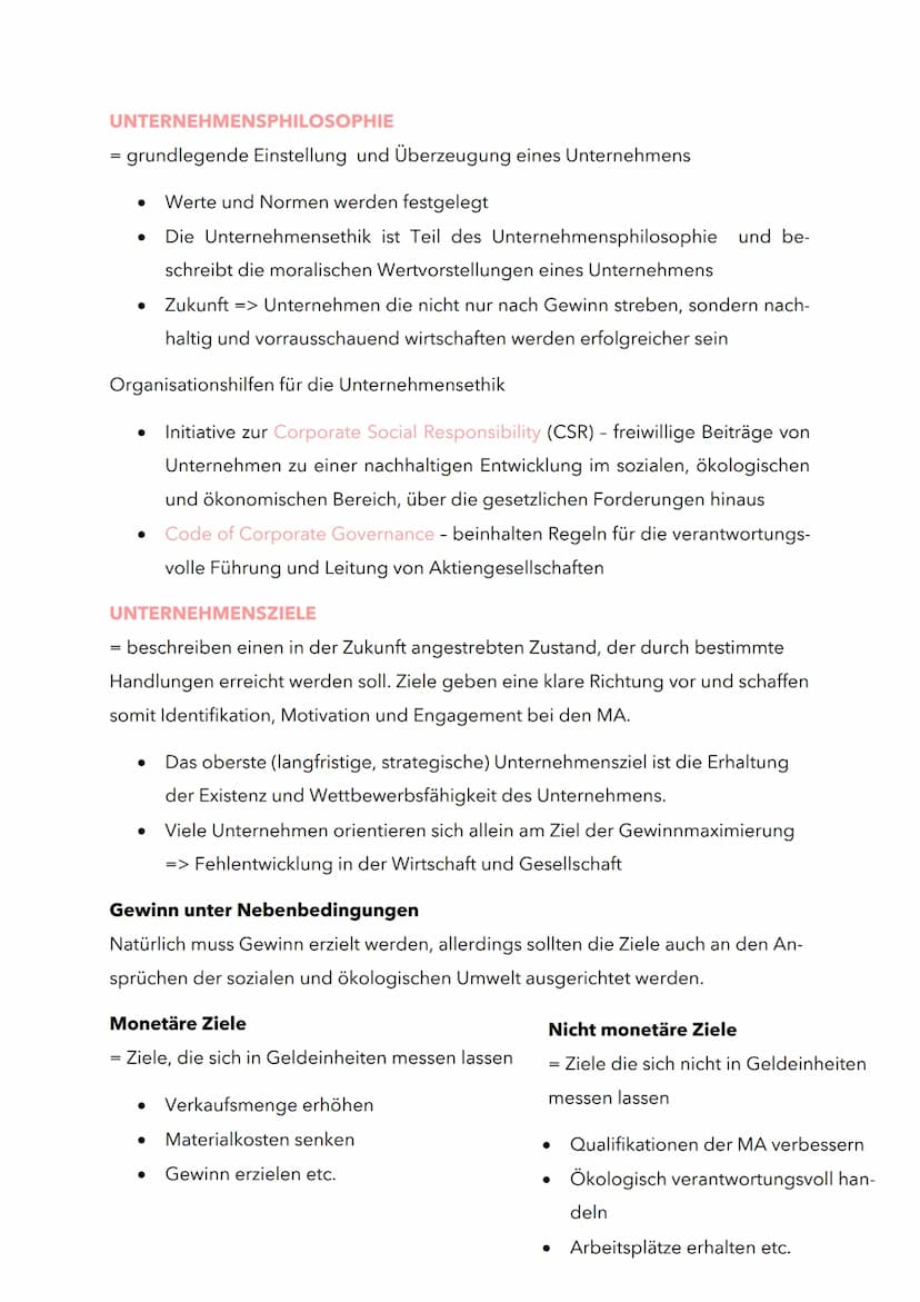 UNTERNEHMENSFÜHRUNG
Bezeichnet zum einen die Person, die ein Unternehmen leitet und zum anderen den
Prozess des Führens bzw. Leitens eines U
