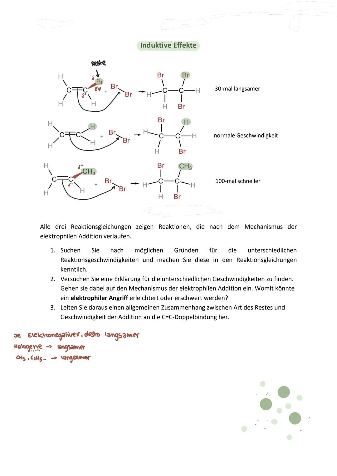 Einstieg
chemie der Kohlenwasserstoffe
Substanzklassen: Alkane, Alkene, Alkine
•Alkane sind gesättigte Kohlenwasserstoffe, da die Kohlenstof