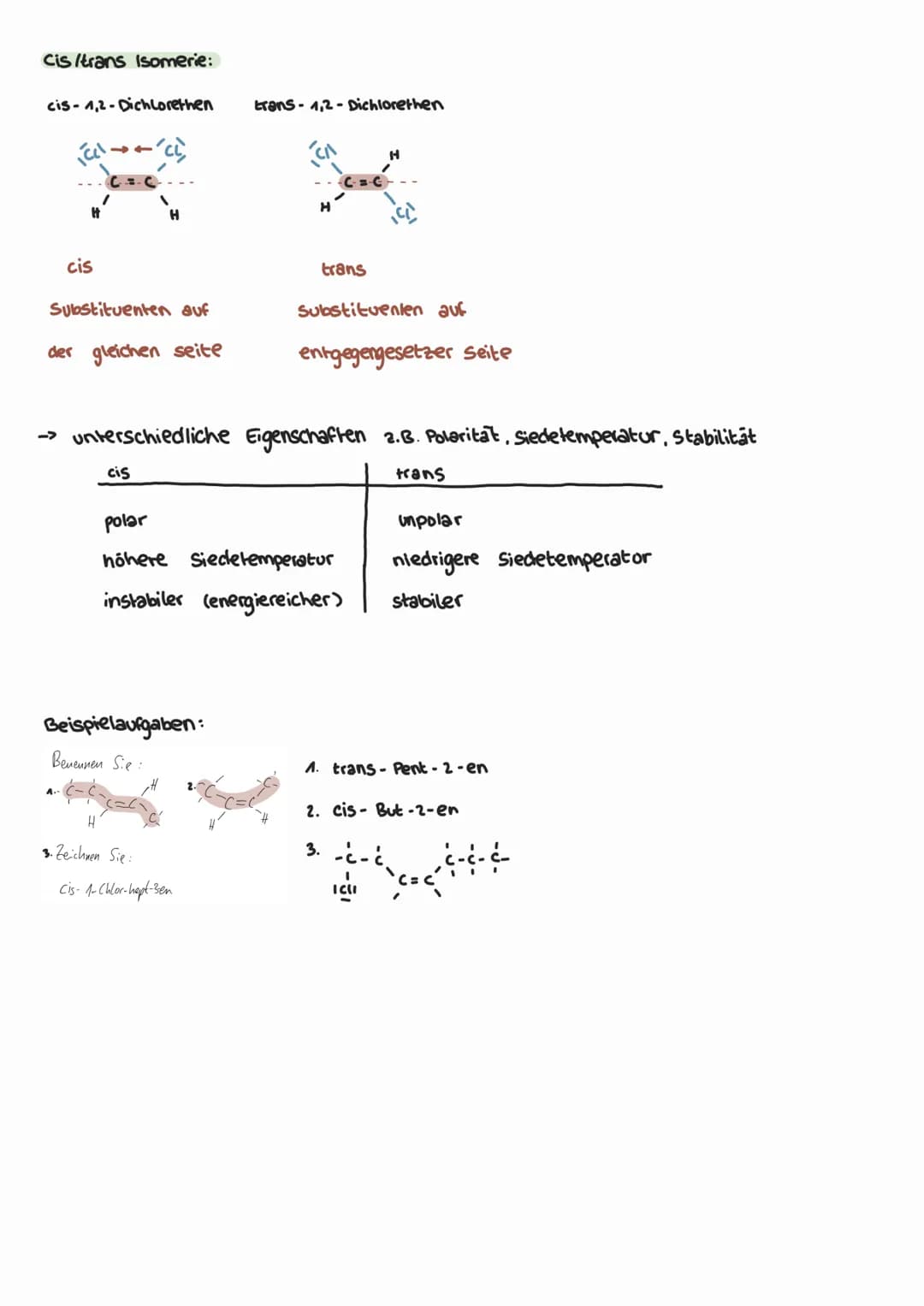 Einstieg
chemie der Kohlenwasserstoffe
Substanzklassen: Alkane, Alkene, Alkine
•Alkane sind gesättigte Kohlenwasserstoffe, da die Kohlenstof