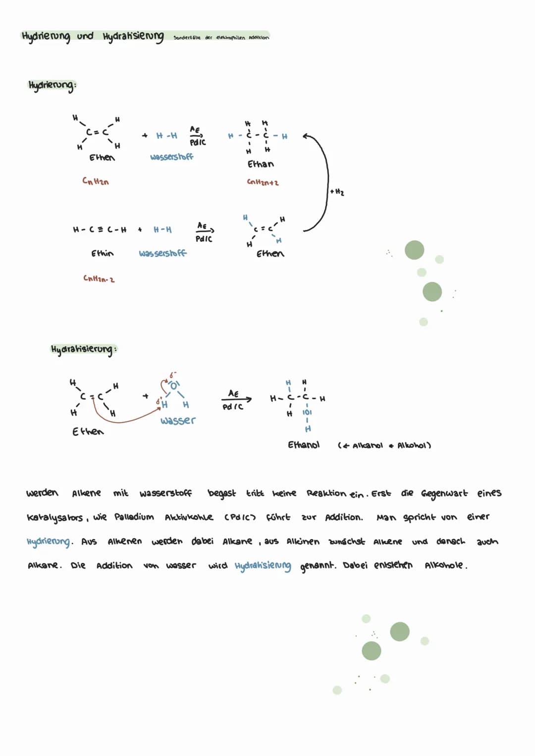 Einstieg
chemie der Kohlenwasserstoffe
Substanzklassen: Alkane, Alkene, Alkine
•Alkane sind gesättigte Kohlenwasserstoffe, da die Kohlenstof